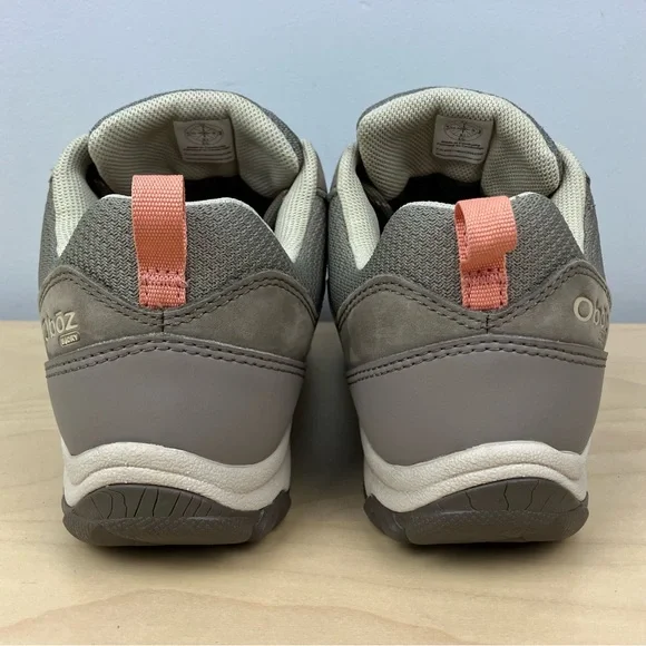 Oboz Women’s Size 8.0 Ousel Low Leather Athletic Hiking Shoes Taupe Light Gray - Picture 7 of 11